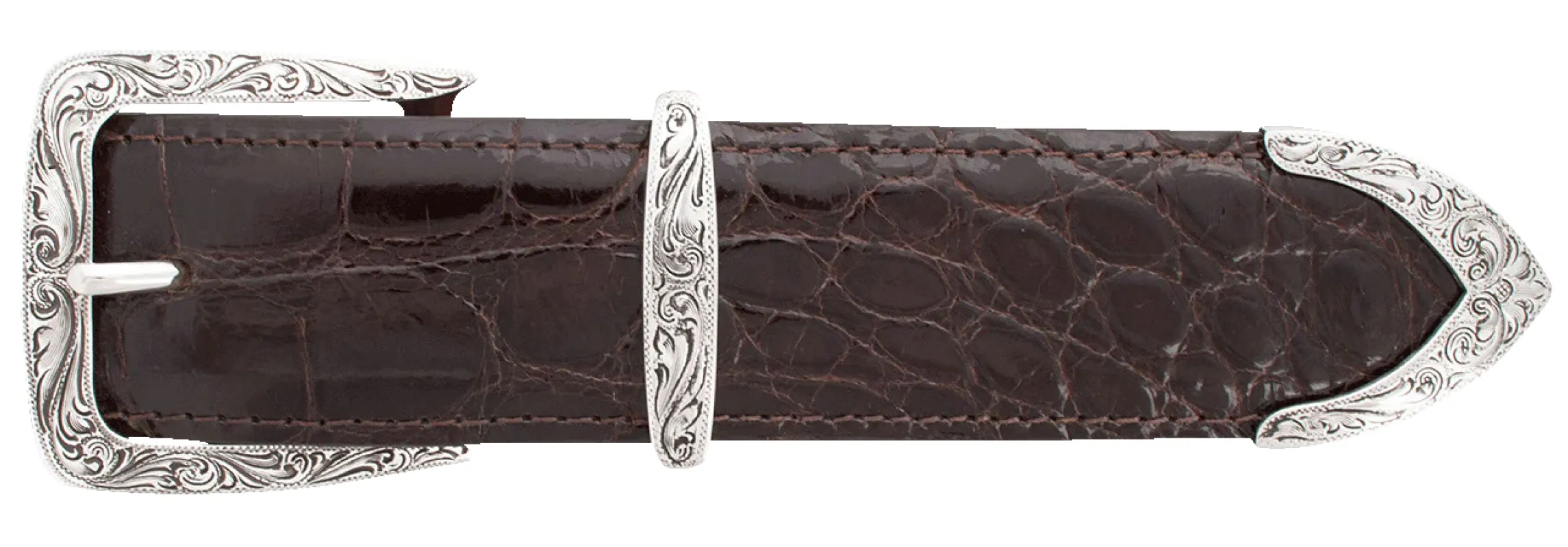 Chacon Denver Engraved 1.5" Buckle Set sold by Pinto Ranch