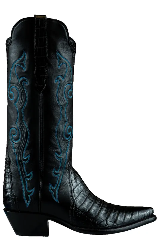 Stallion Caiman Gallegos Cowgirl Boots - Black sold by Pinto Ranch