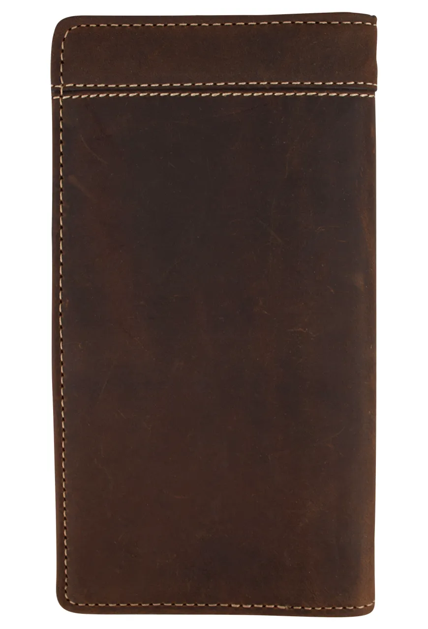 Justin Classic Brown Checkbook Wallet sold by Pinto Ranch product image thumbnail 2
