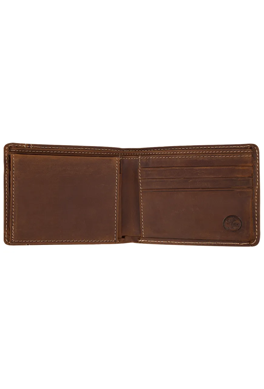 Justin Dark Brown Classic Passcase Wallet sold by Pinto Ranch product image thumbnail 3