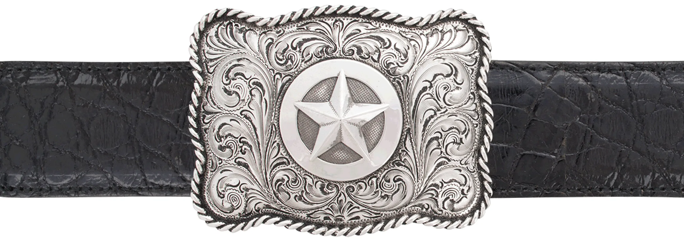 Silver King 1.5" Scalloped Star Trophy Buckle sold by Pinto Ranch