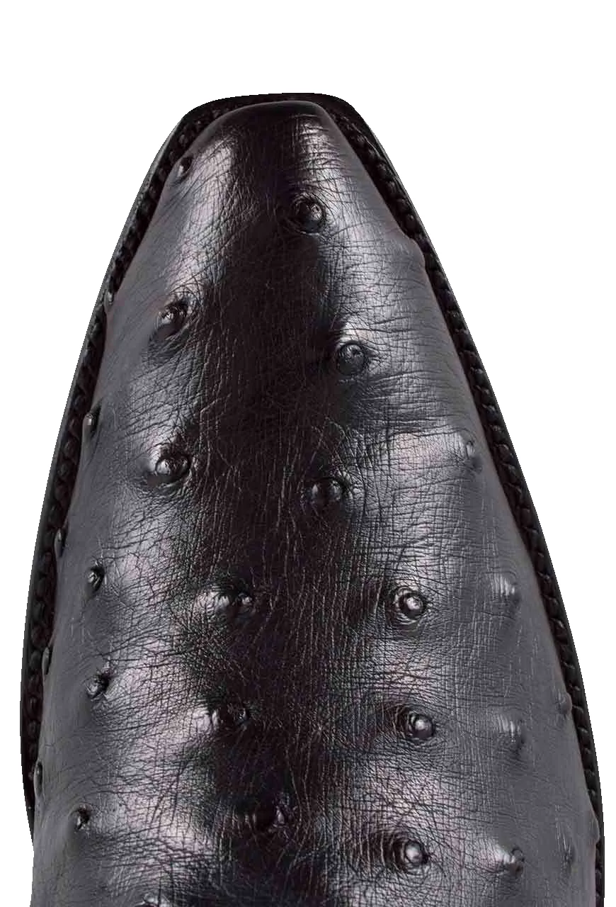 Stallion Full Quill Ostrich Gallegos Cowgirl Boots - Black sold by Pinto Ranch product image thumbnail 5
