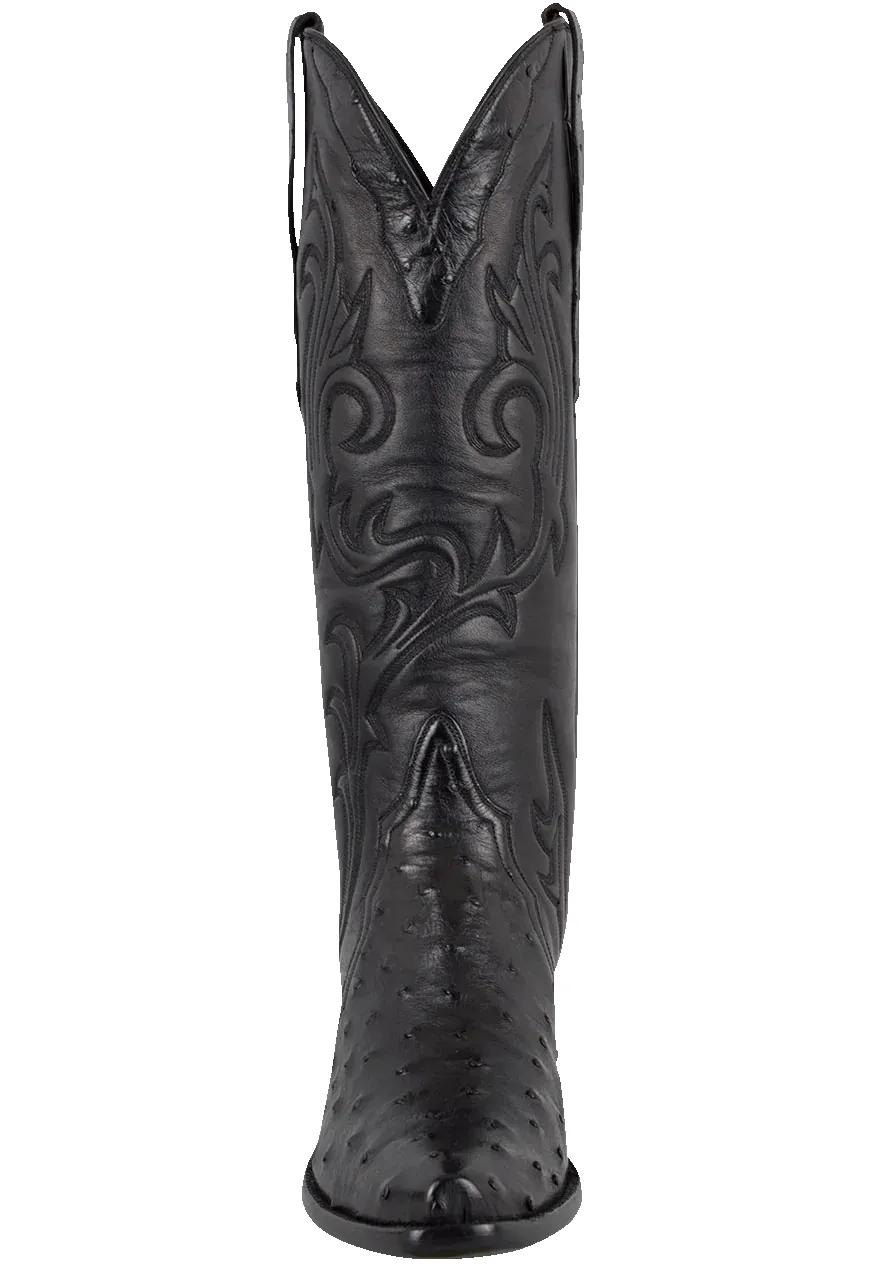 Stallion Full Quill Ostrich Gallegos Cowgirl Boots - Black sold by Pinto Ranch product image thumbnail 2