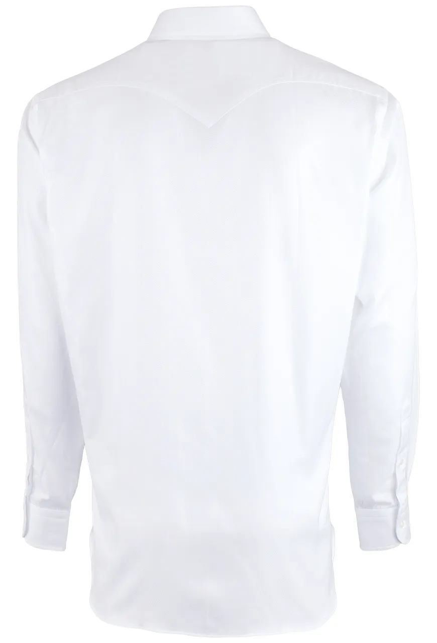Pinto Ranch YY Collection Herringbone Button-Front Shirt - White sold by Pinto Ranch product image thumbnail 2