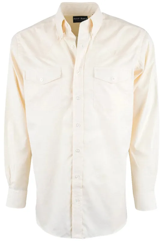 Pinto Ranch YY Collection Fancy Solid Button-Front Shirt - Yellow made by Pinto Ranch