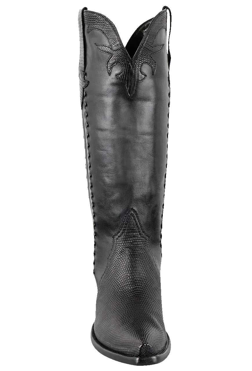 Stallion Lizard Gallegos Cowgirl Boots - Black sold by Pinto Ranch product image thumbnail 2