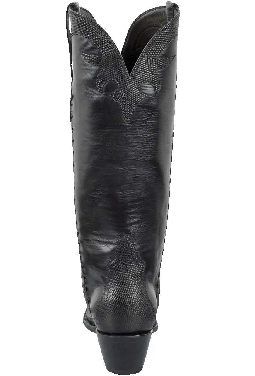 Stallion Lizard Gallegos Cowgirl Boots - Black sold by Pinto Ranch product image thumbnail 3