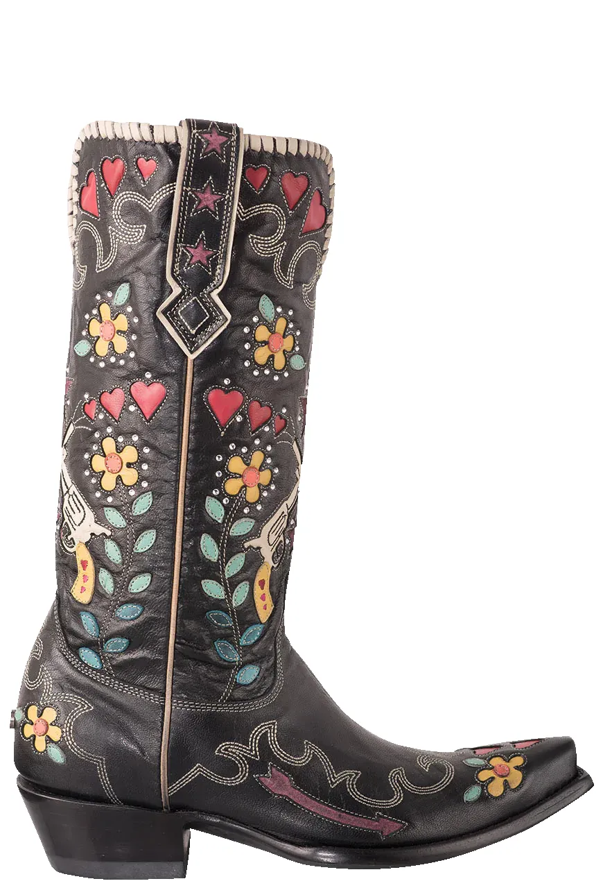 Double D Ranch by Old Gringo Goat Bandit Cowgirl Boots - Black sold by Pinto Ranch