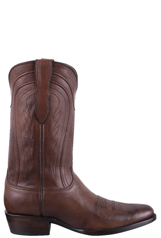 Black Jack Exclusive Ranch Hand Cowboy Boots - Burnished Brown sold by Pinto Ranch