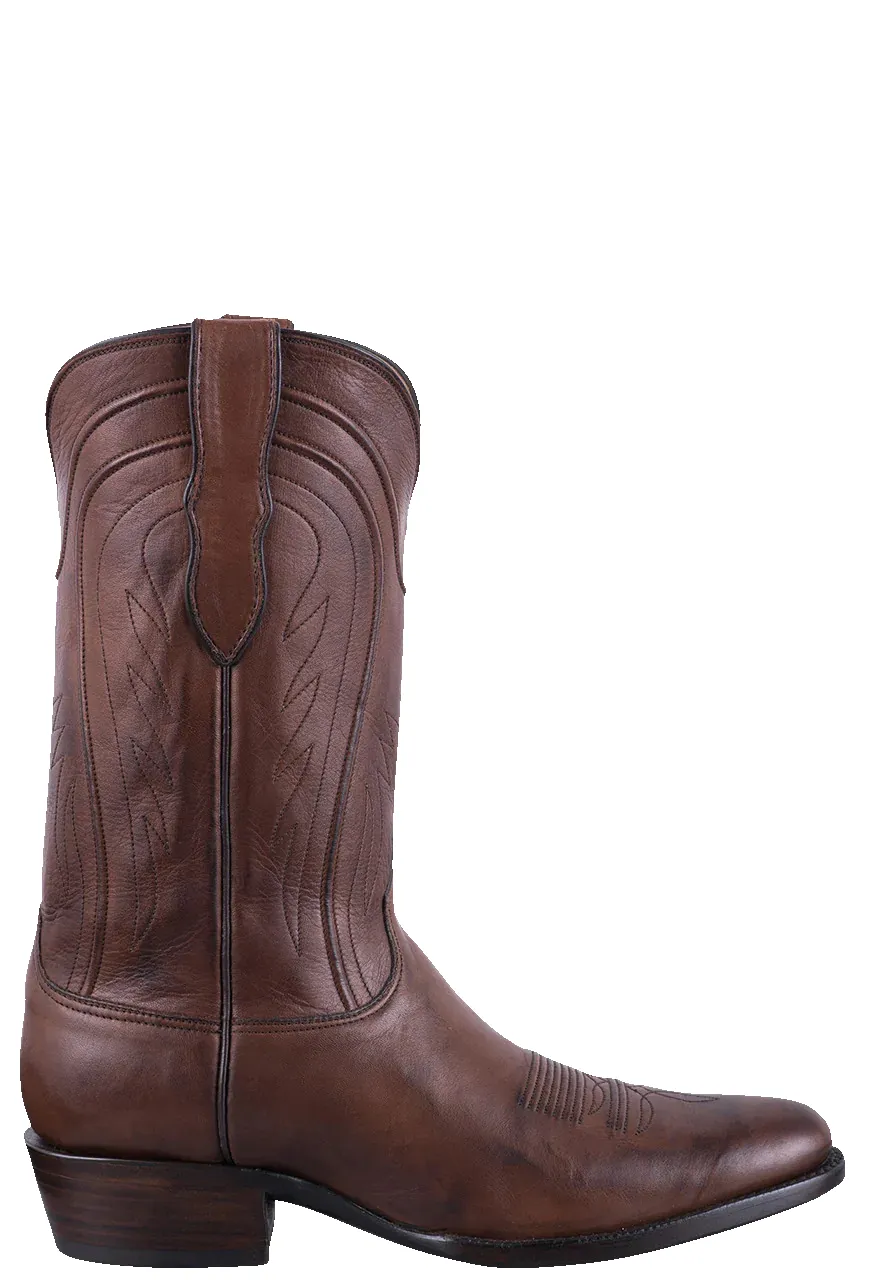 Black Jack Exclusive Ranch Hand Cowboy Boots - Burnished Brown sold by Pinto Ranch