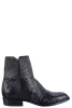 Stallion Full Quill Ostrich Zorro Ankle Boots - Black Cherry sold by Pinto Ranch