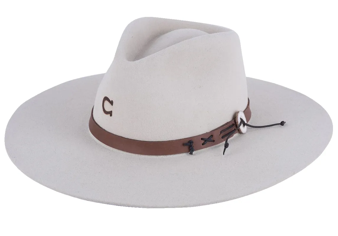 Charlie 1 Horse Tepee Hat - Bone sold by Pinto Ranch