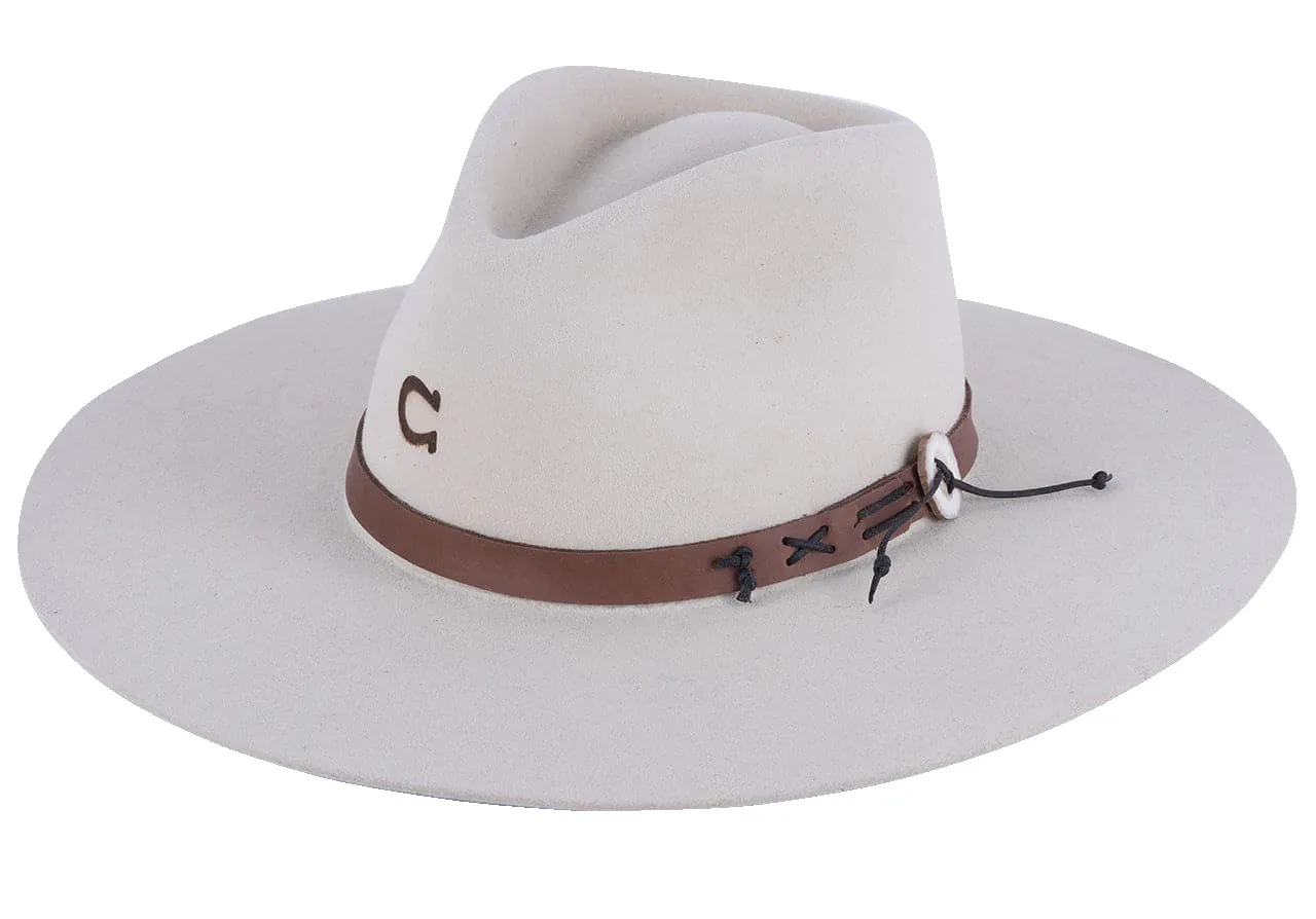 Charlie 1 Horse Tepee Hat - Bone sold by Pinto Ranch