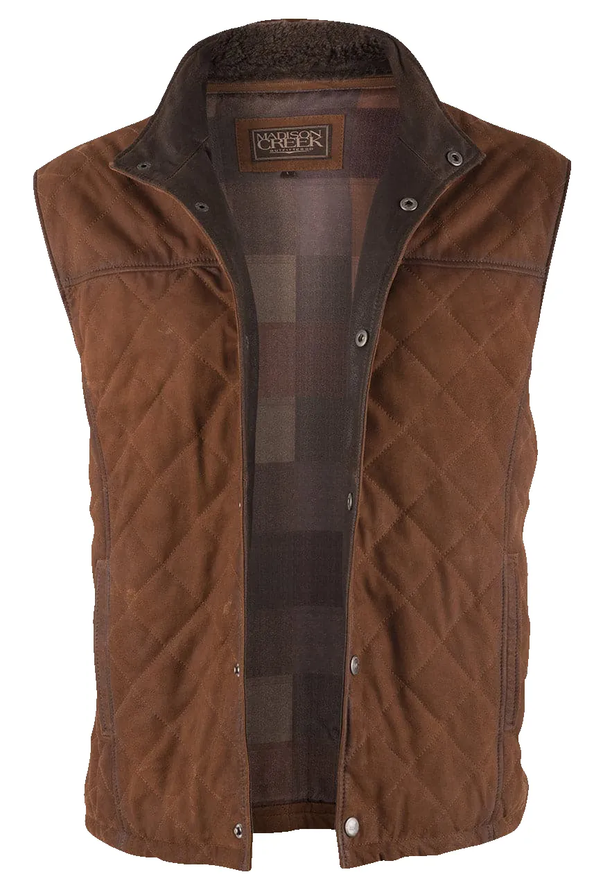 Madison Creek Beaver Creek Bourbon Goat Suede Vest sold by Pinto Ranch product image thumbnail 3
