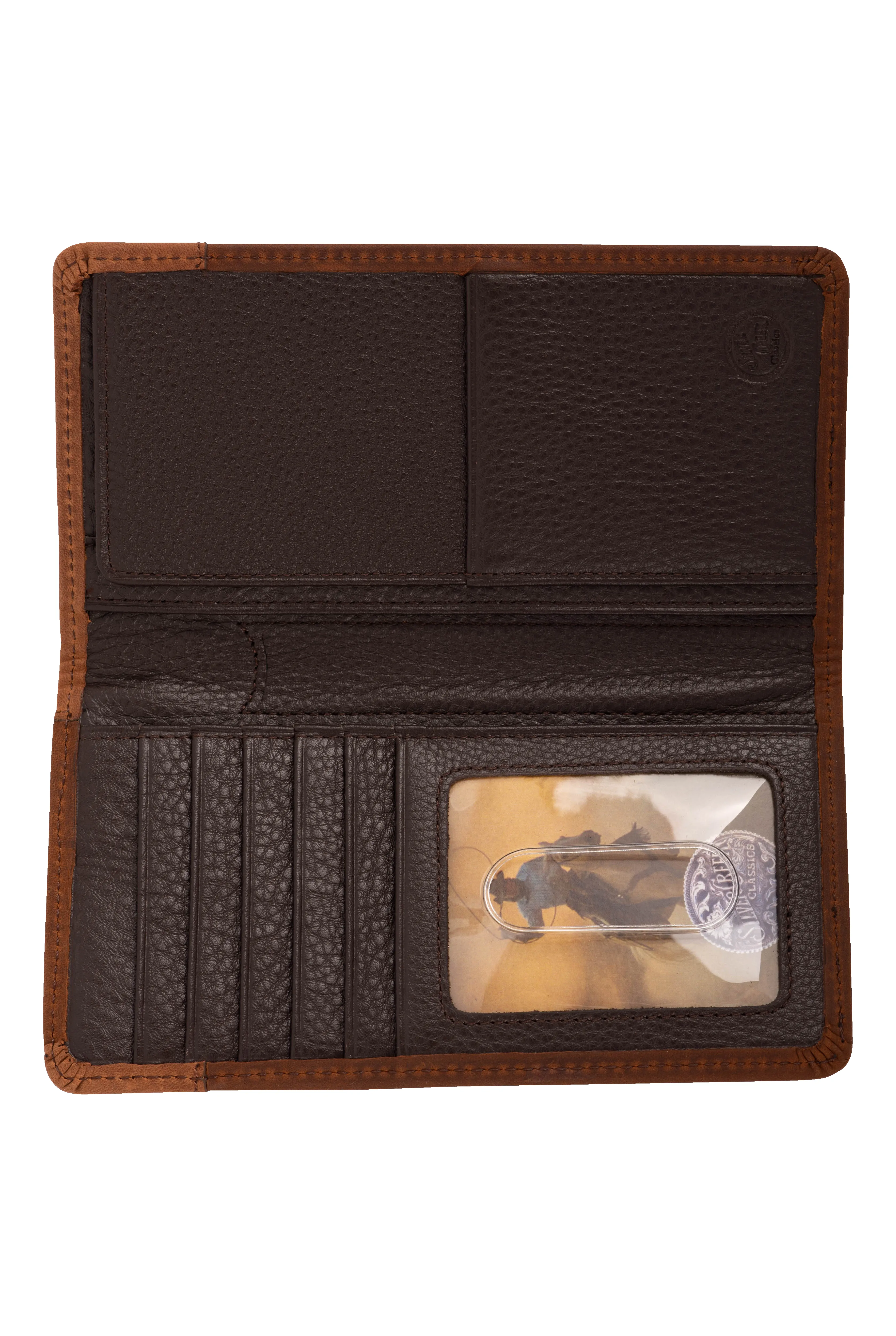 Leegin Aged Leather Checkbook Wallet sold by Pinto Ranch product image thumbnail 3