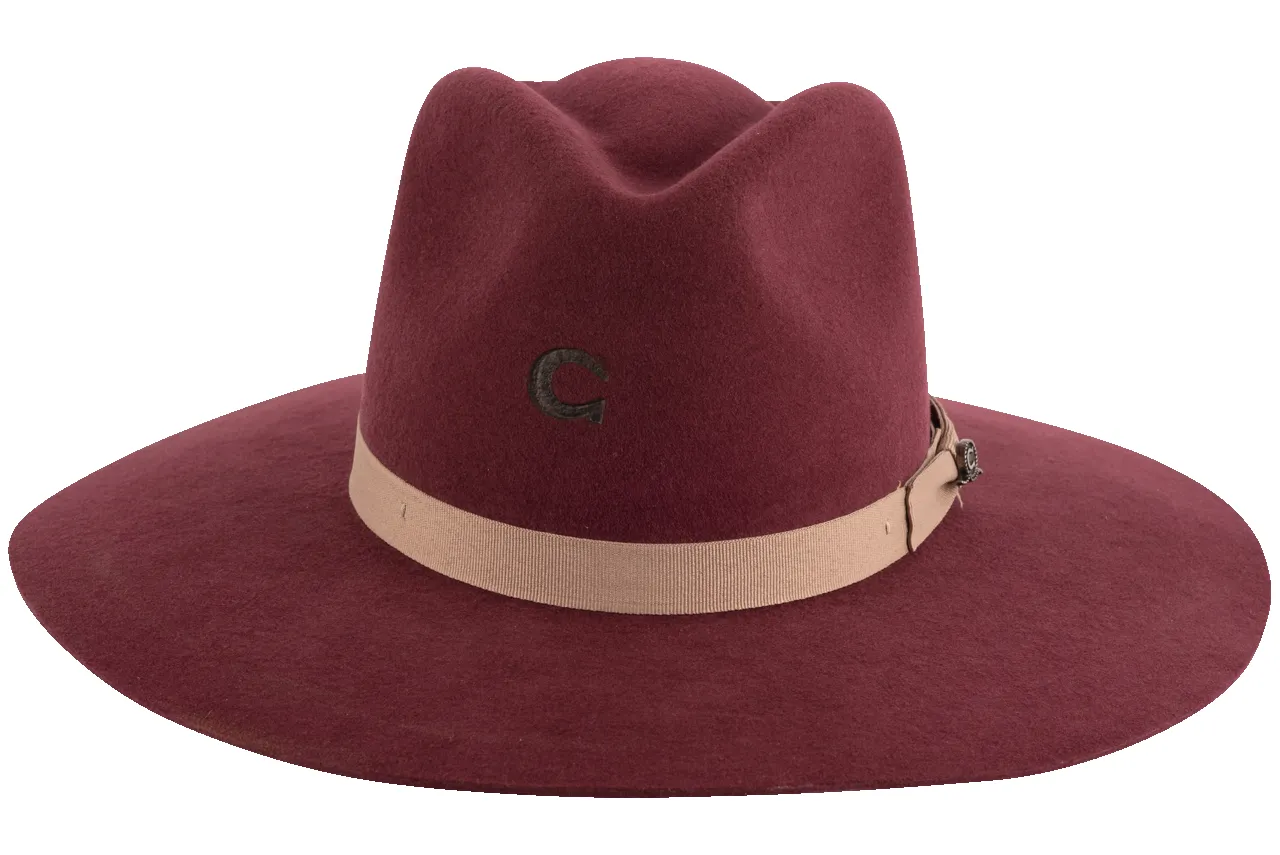 Charlie 1 Horse Highway Hat - Burgundy sold by Pinto Ranch product image thumbnail 2