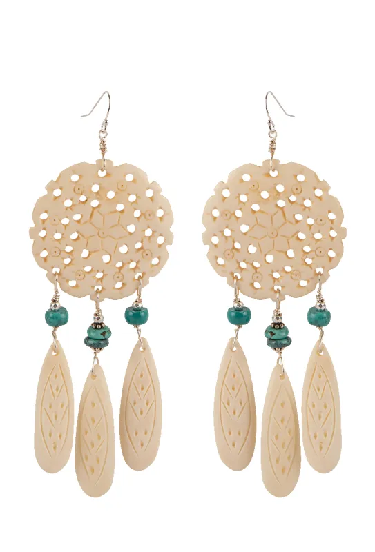 Breathe Deep Dream Catcher Earrings sold by Pinto Ranch