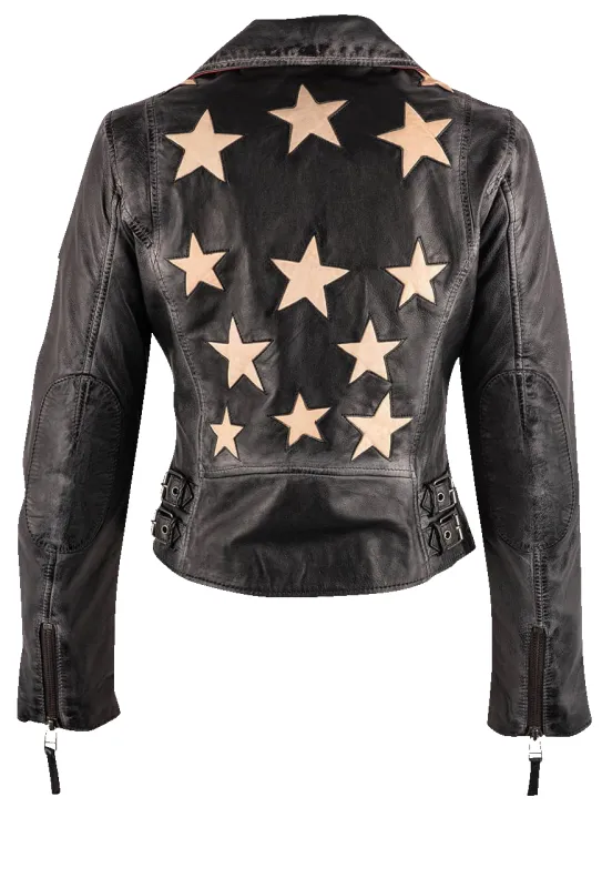 Mauritius Christy Black Lamb Leather Jacket sold by Pinto Ranch