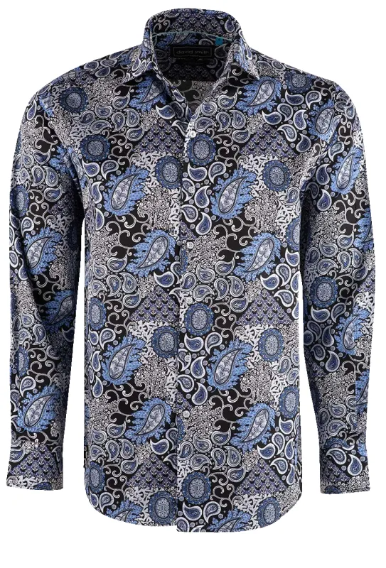 David Smith Australia Vintage Blue Button-Front Shirt sold by Pinto Ranch