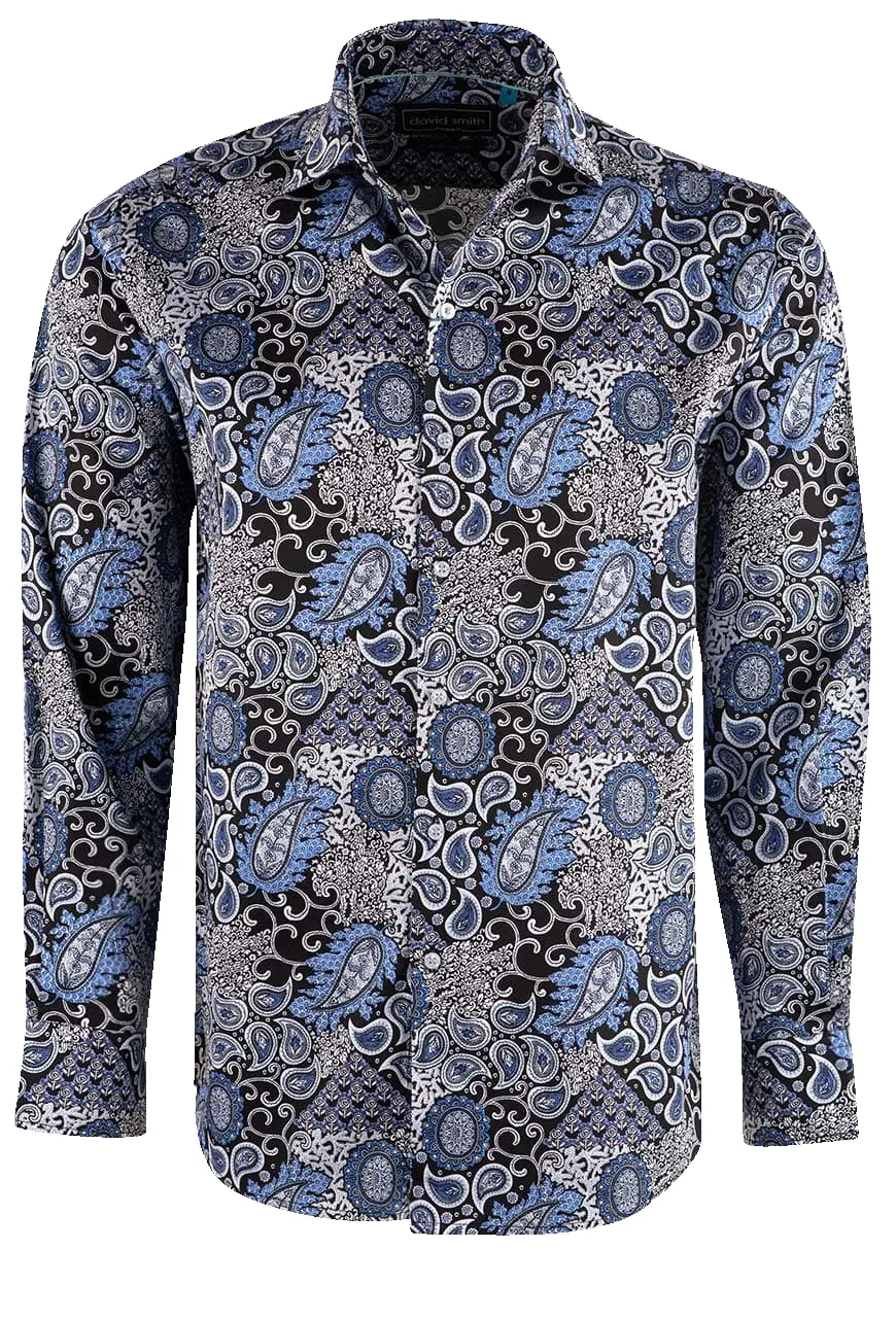 David Smith Australia Vintage Blue Button-Front Shirt sold by Pinto Ranch