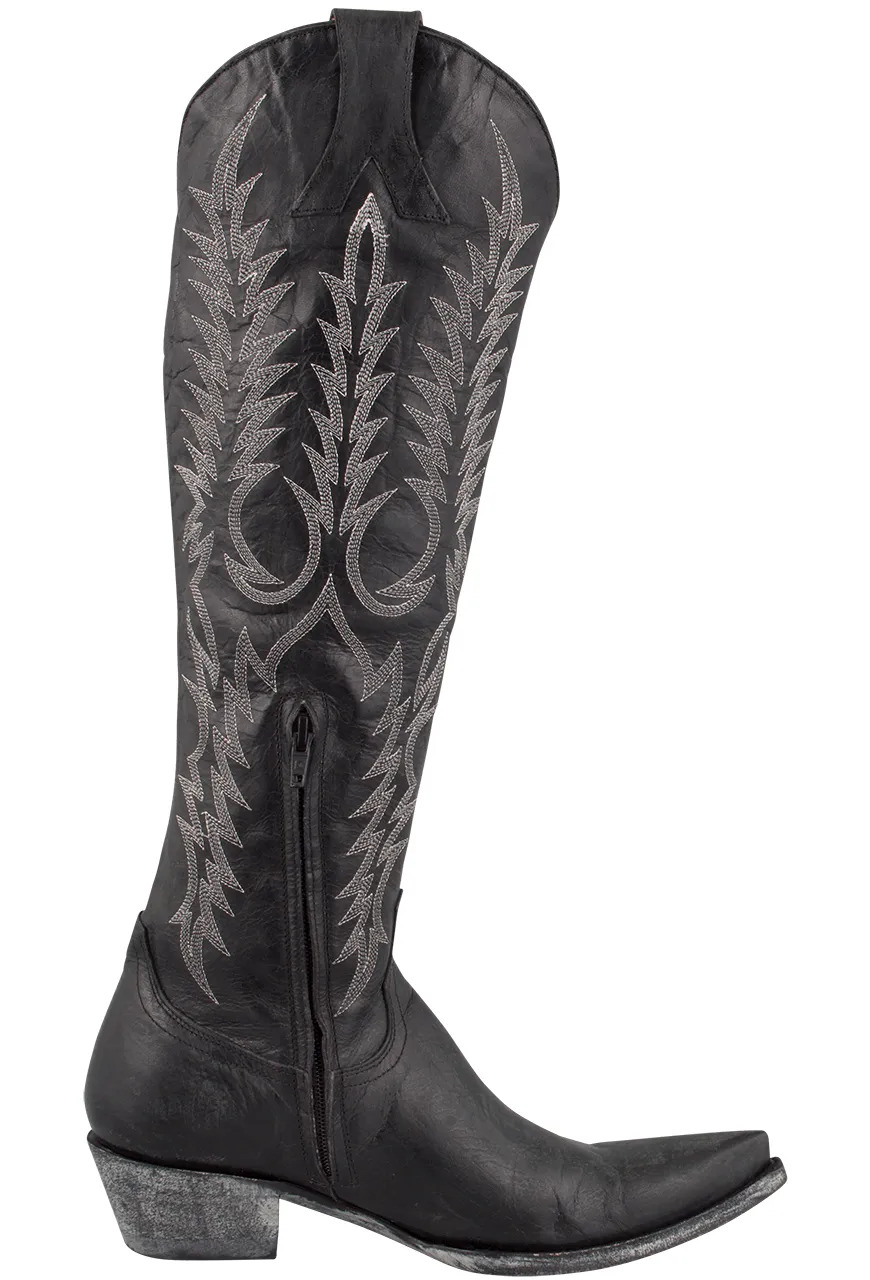 Old Gringo Goat Mayra Cowgirl Boots - Black sold by Pinto Ranch