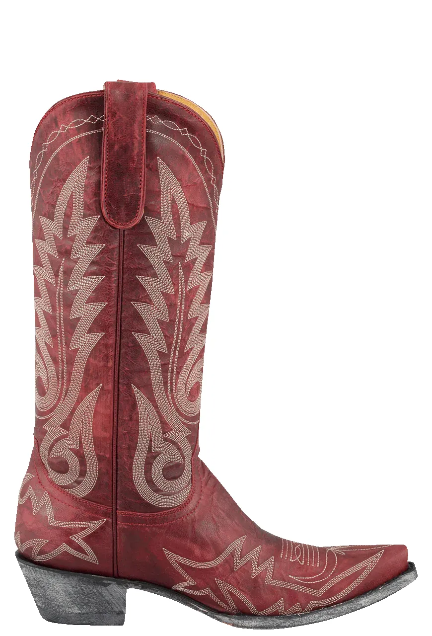 Old Gringo Goat Nevada Cowgirl Boots - Red sold by Pinto Ranch