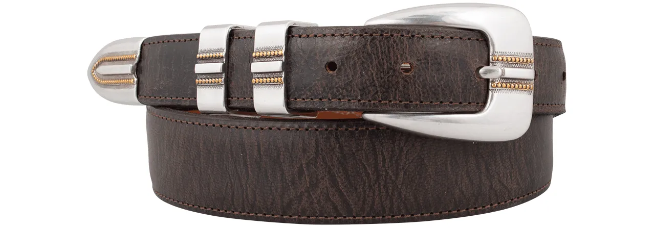 Chacon 1.25" Mad Dog Goat Tapered Belt sold by Pinto Ranch