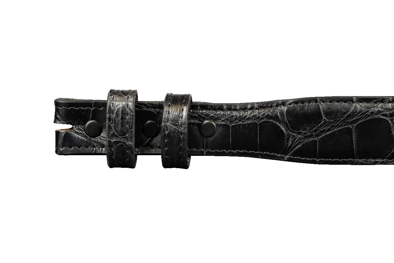 Chacon 1.25" Matte Alligator Tapered Belt Strap sold by Pinto Ranch product image thumbnail 2