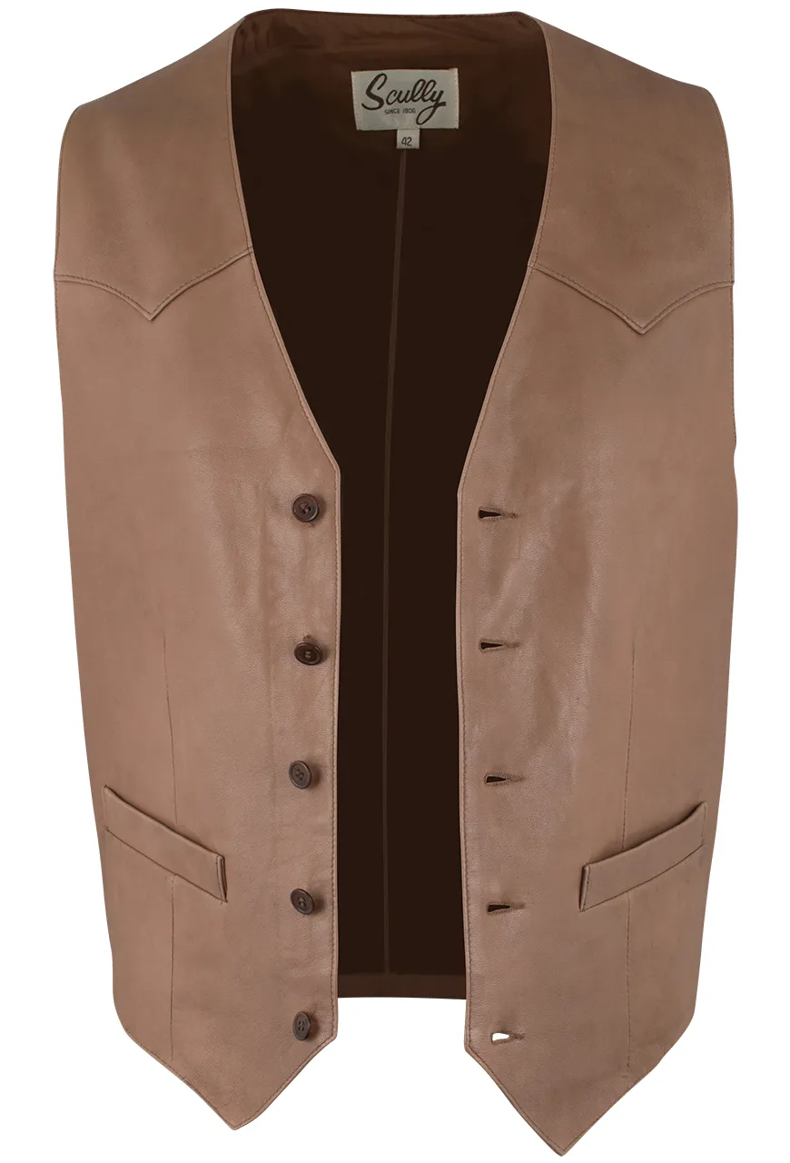 Scully Lambskin Vest - Brown sold by Pinto Ranch product image thumbnail 3