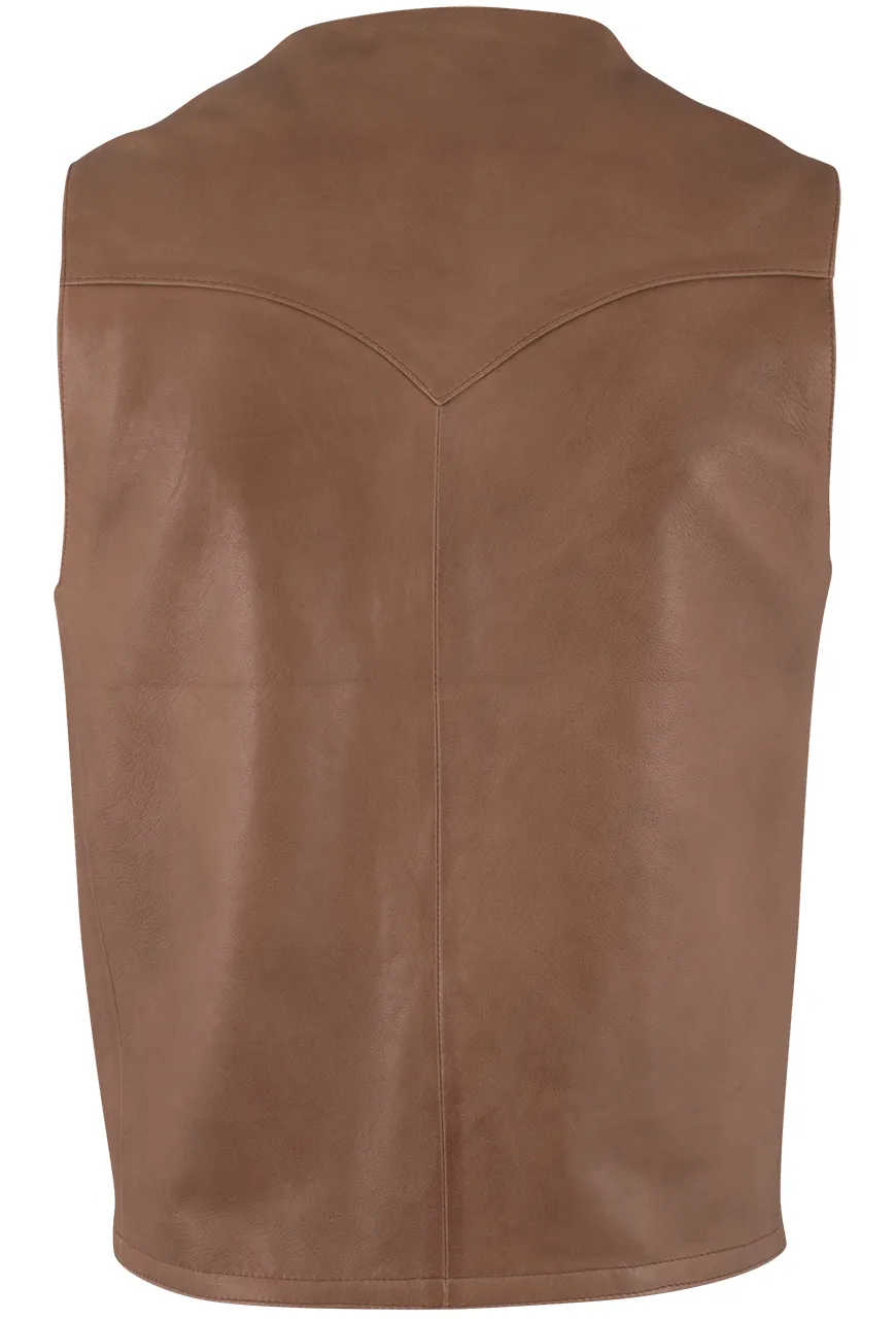 Scully Lambskin Vest - Brown sold by Pinto Ranch product image thumbnail 2