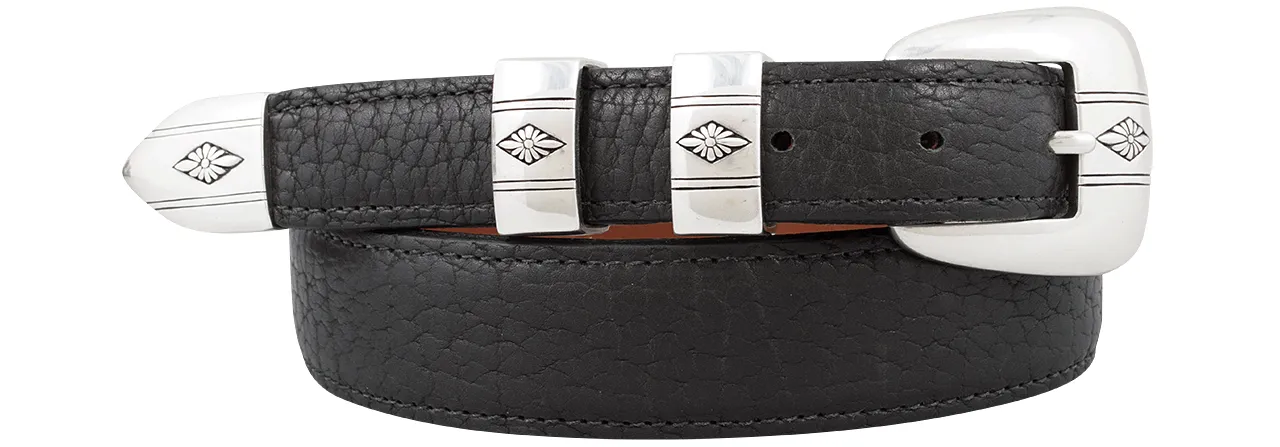 Chacon 1.25" American Bison Leather Belt sold by Pinto Ranch product image thumbnail 4