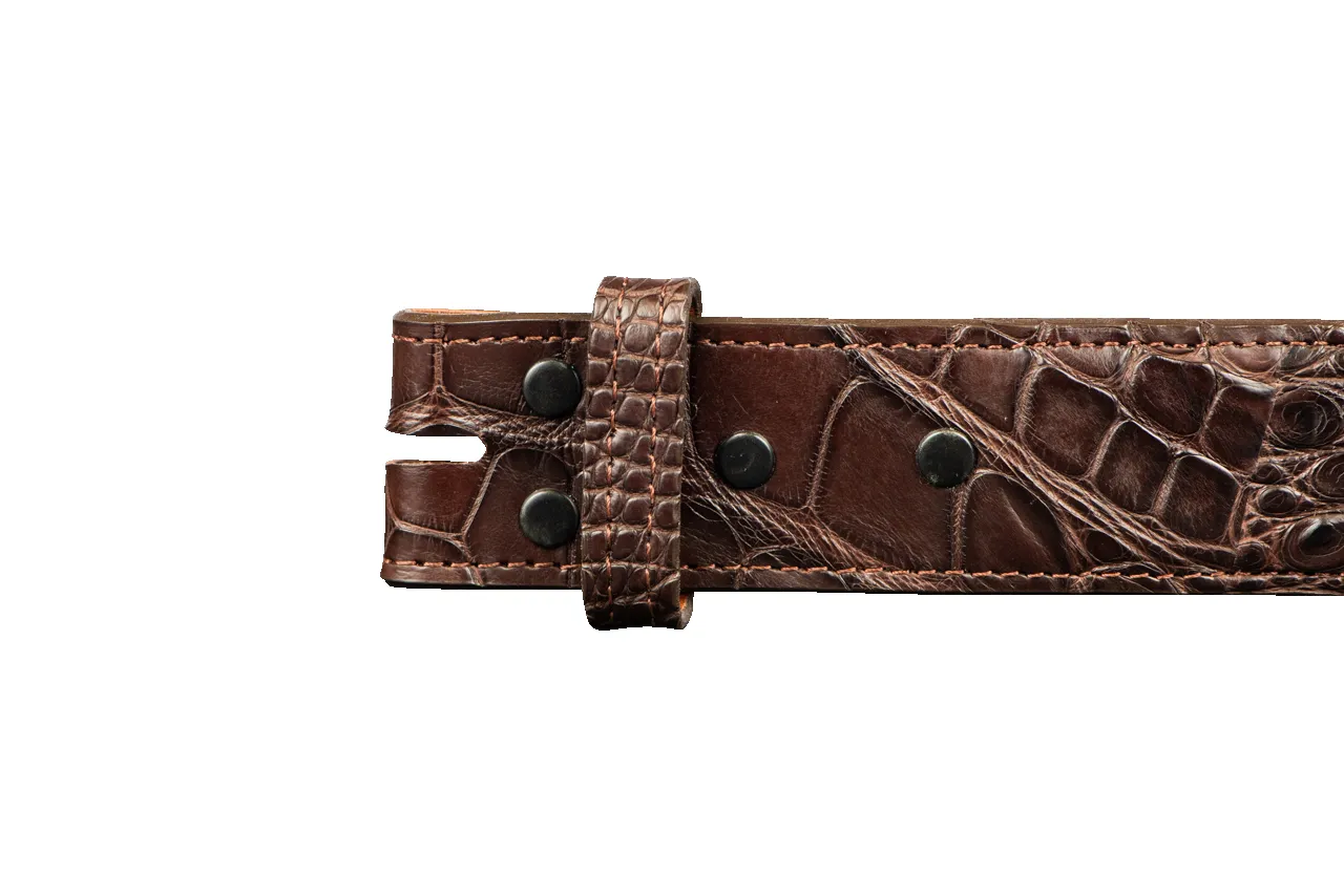 Chacon 1.5" Matte Alligator Straight Belt Strap sold by Pinto Ranch product image thumbnail 5