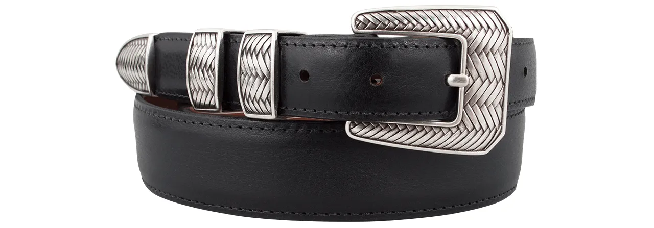Chacon 1.25" Spanish Calf Tapered Belt sold by Pinto Ranch