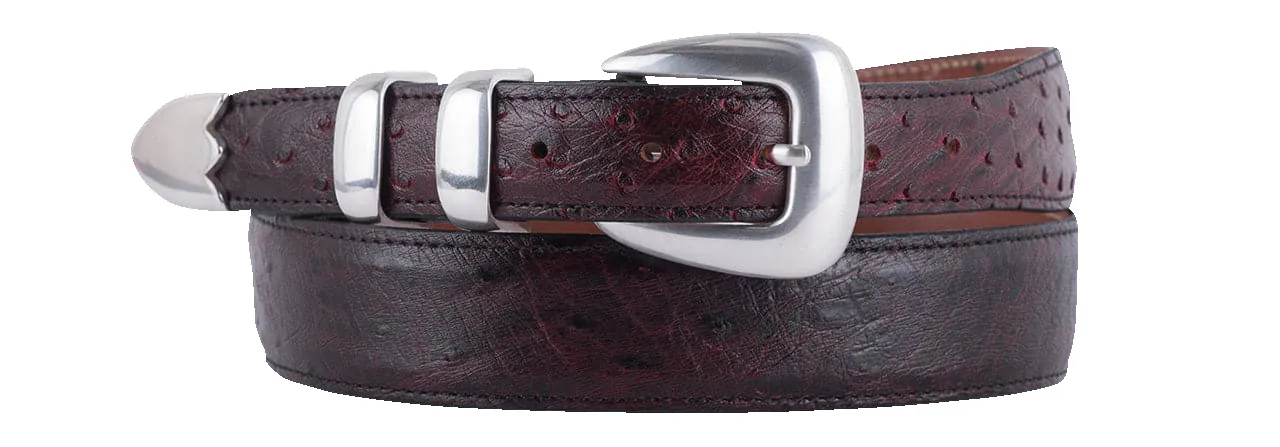 Chacon 1.25" Smooth Ostrich Tapered Belt sold by Pinto Ranch product image thumbnail 2