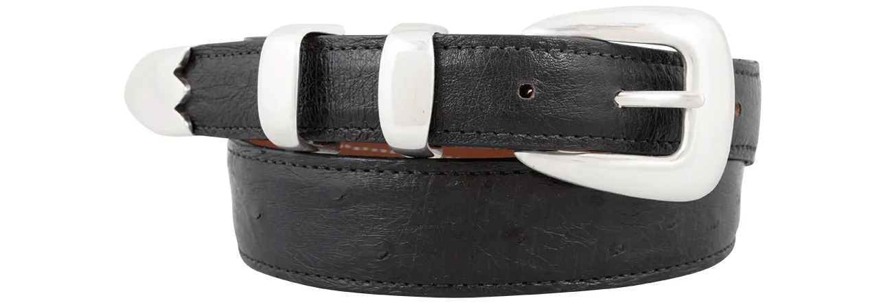 Chacon 1.25" Smooth Ostrich Tapered Belt sold by Pinto Ranch product image thumbnail 3