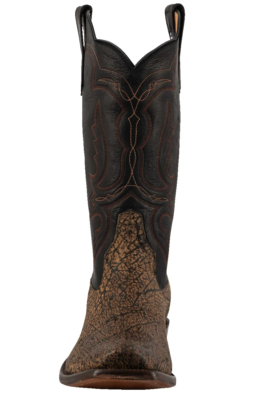 Rios of Mercedes Men's Cape Buffalo Cowboy Boots - Tan sold by Pinto Ranch product image thumbnail 2