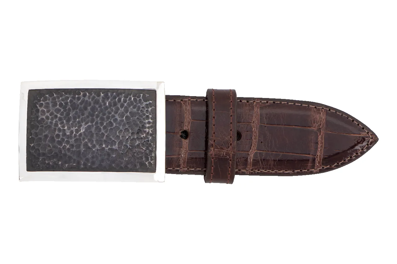 Chacon Antique Rectangle 1.5" Single Belt Buckle sold by Pinto Ranch