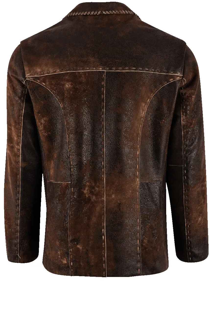 Continental Leather Cigar Jacket sold by Pinto Ranch product image thumbnail 2