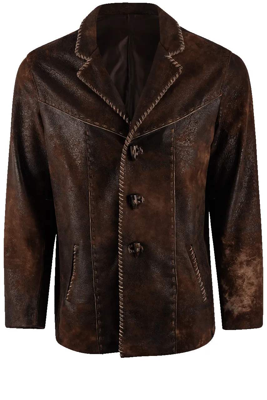 Continental Leather Cigar Jacket sold by Pinto Ranch
