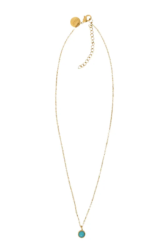 Christina Greene Dainty Turquoise Pendant Necklace sold by Pinto Ranch