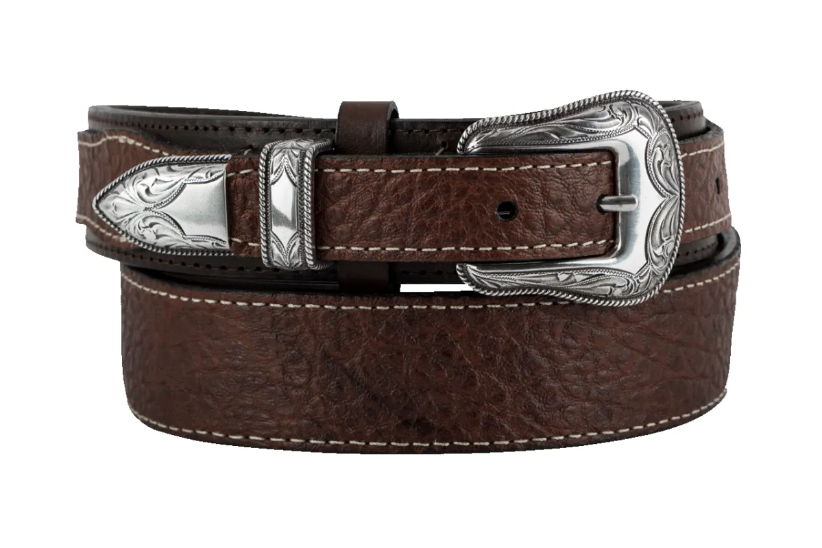 Vintage Bison 1.5" Ranger Leather Belt sold by Pinto Ranch