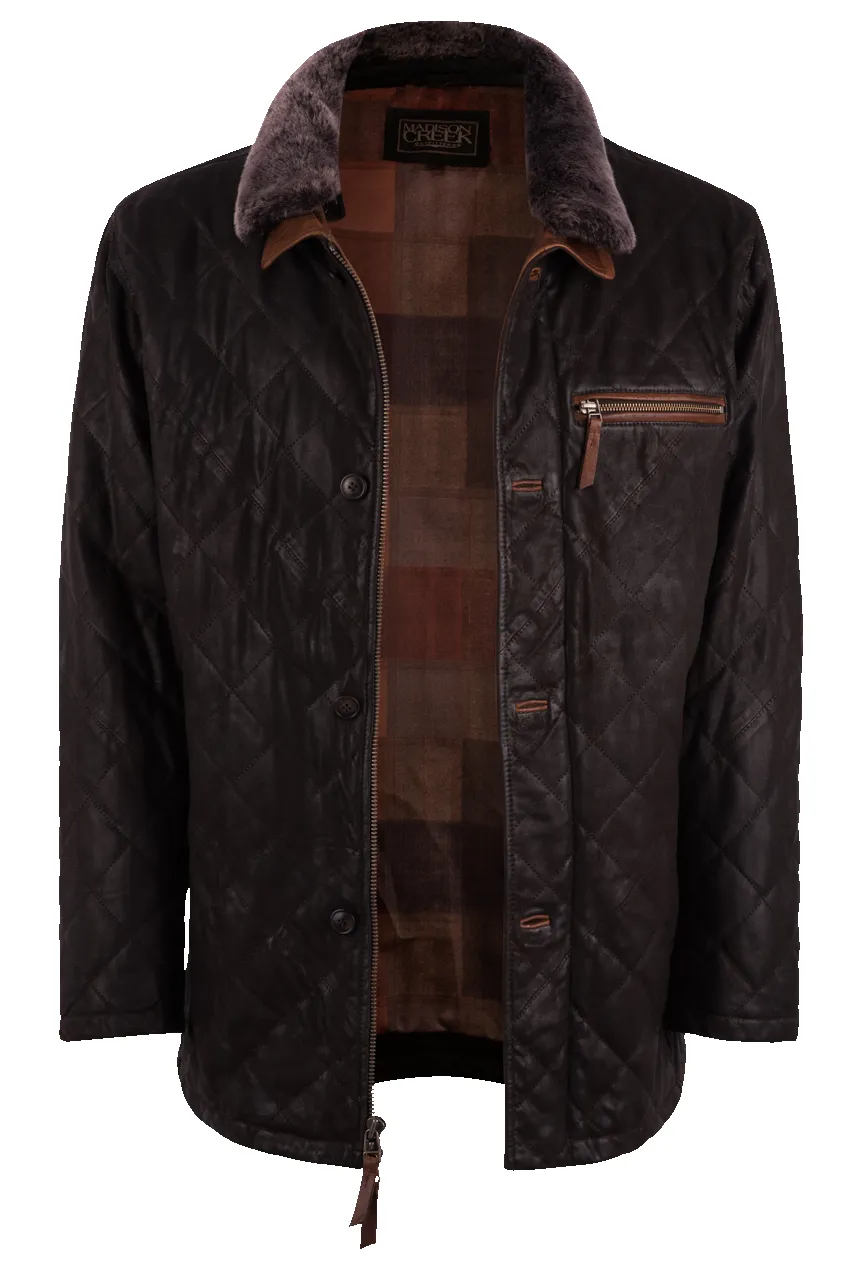 Madison Creek Rainer Goat Suede Leather Jacket sold by Pinto Ranch