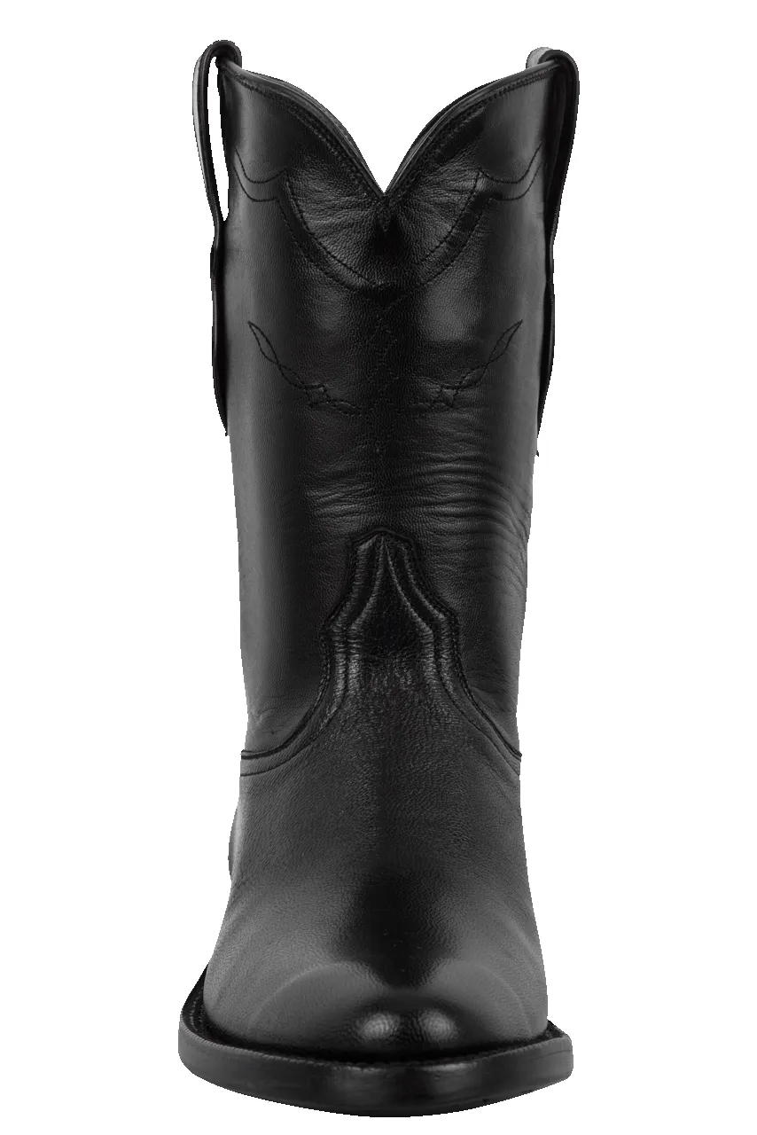 Black Jack Men's Goat Skin Roper Boots - Black sold by Pinto Ranch product image thumbnail 2