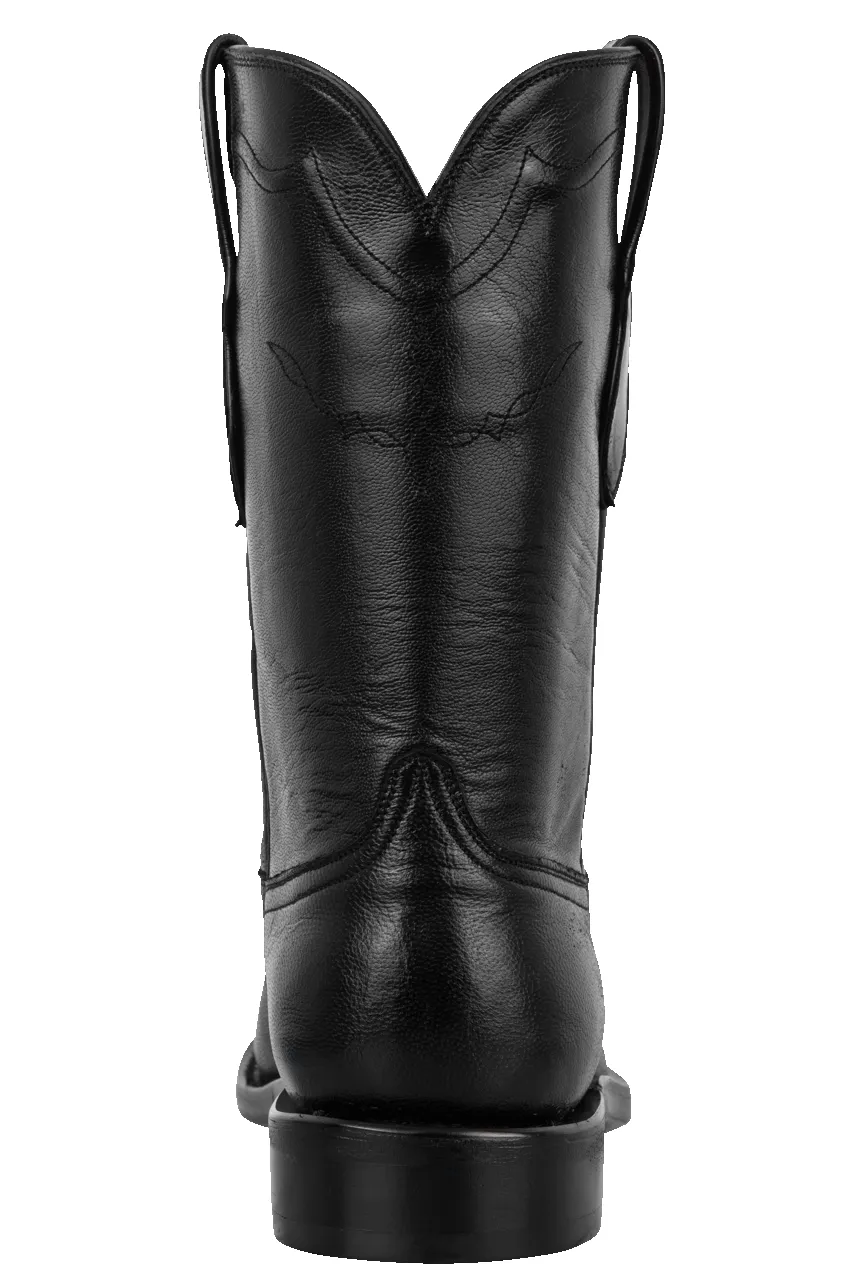 Black Jack Men's Goat Skin Roper Boots - Black sold by Pinto Ranch product image thumbnail 3