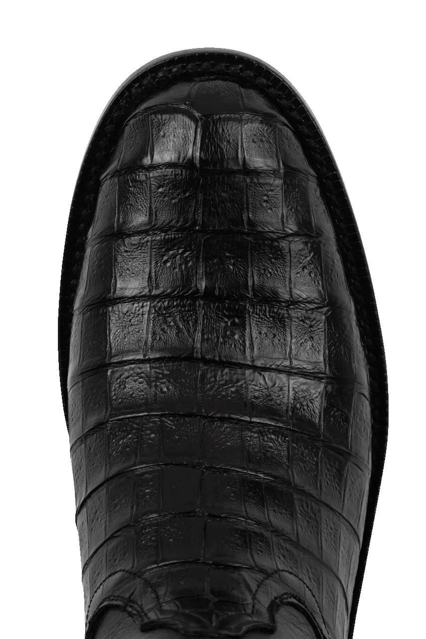 Black Jack Caiman Belly Roper Boots - Black sold by Pinto Ranch product image thumbnail 4