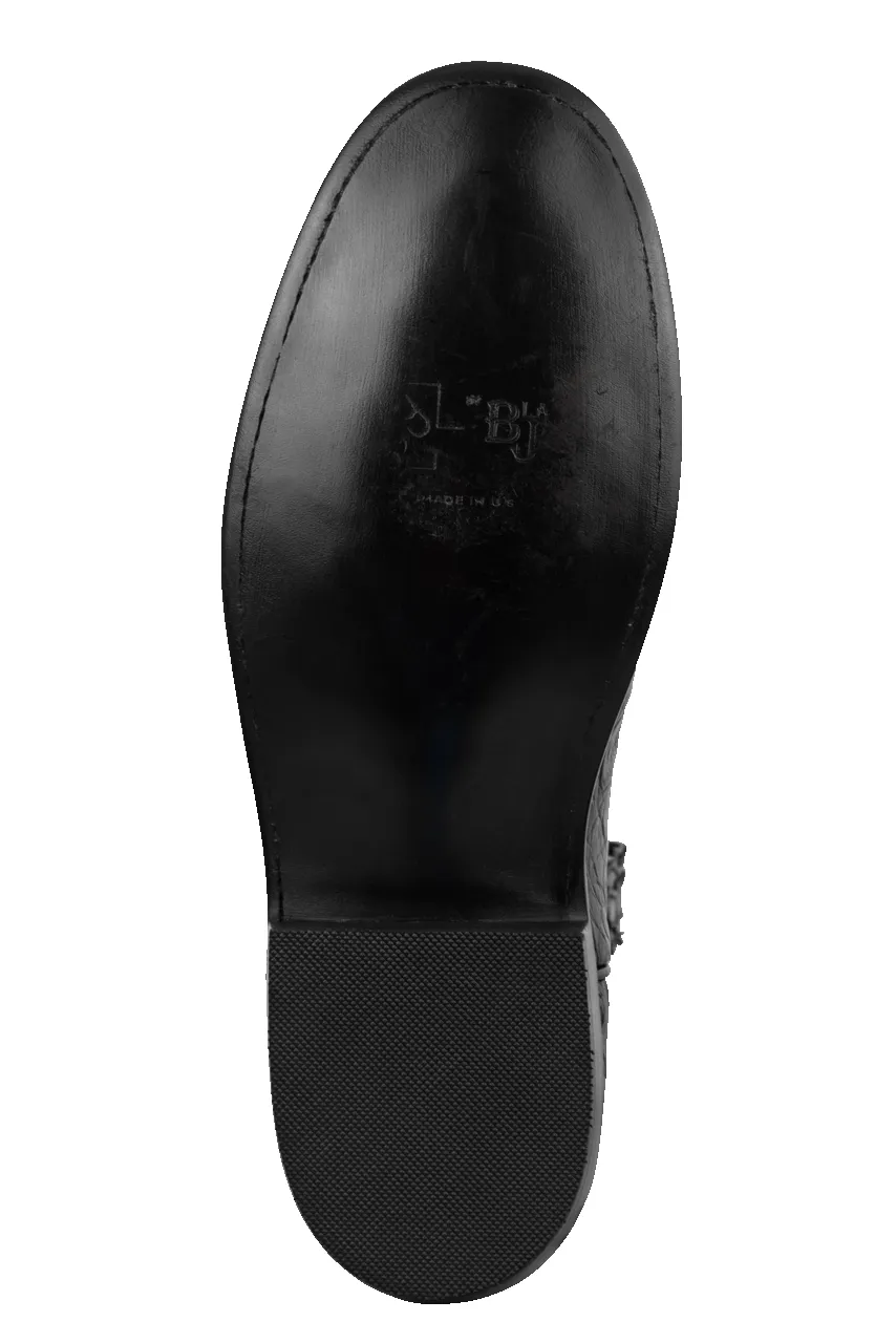 Black Jack Caiman Belly Roper Boots - Black sold by Pinto Ranch product image thumbnail 5