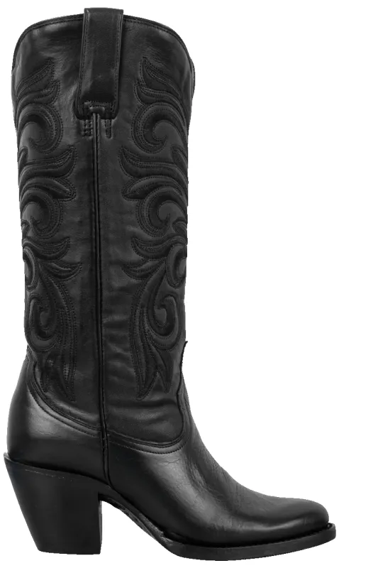 Lucchese Laurelie Cowgirl Boots - Black sold by Pinto Ranch