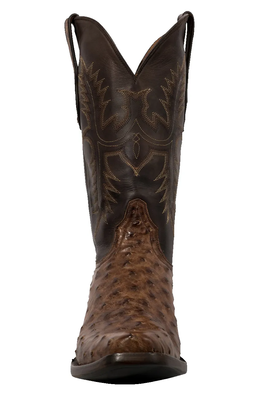 Black Jack Kango Bruciato Full Quill Ostrich Cowboy Boots - Chocolate sold by Pinto Ranch product image thumbnail 2