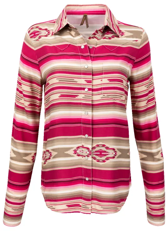Stetson Women's Scarlet Serape Western Blouse sold by Pinto Ranch