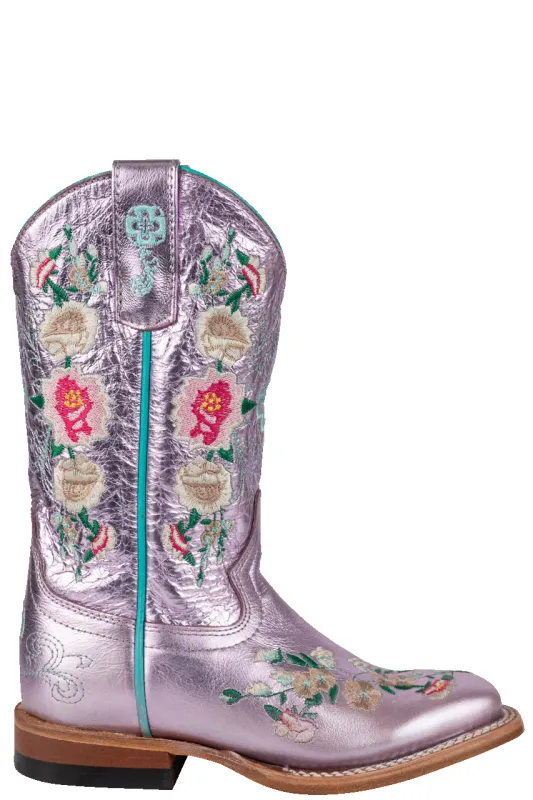 Macie Bean Pink Metallic Boots sold by Pinto Ranch